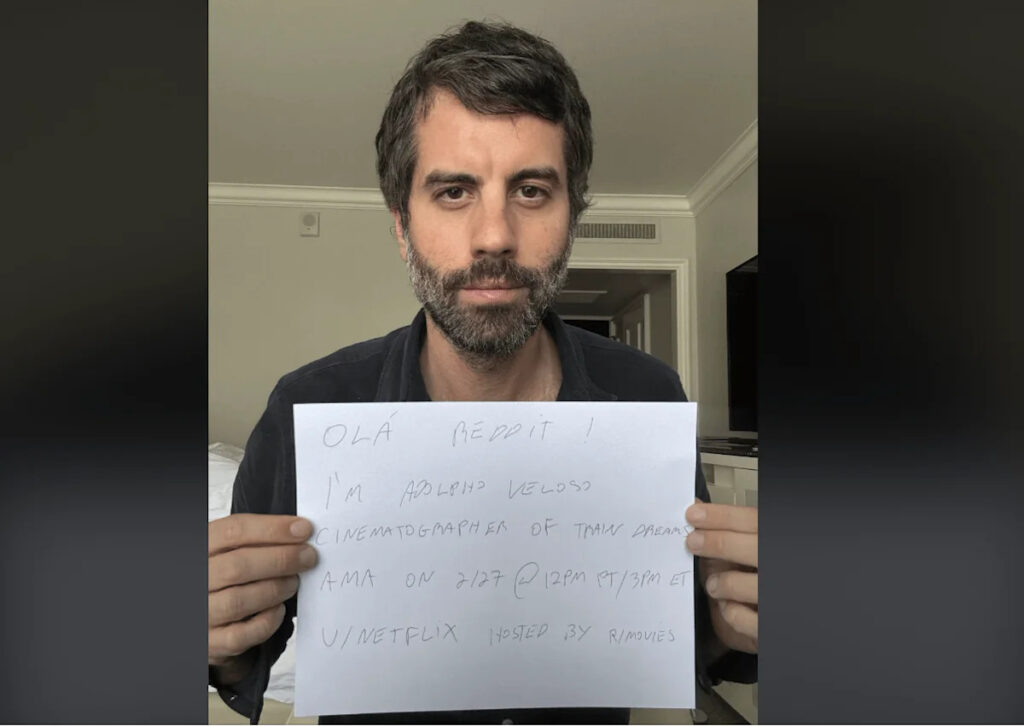 Ask Me Anything: Train Dreams cinematographer Adolpho Veloso Ask Me Anything: Train Dreams cinematographer Adolpho Veloso