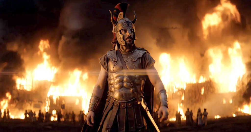 Odysseus: The Fall, an AI-generated film, unleashes a teaser trailer while trying to capitalize on hype for Nolan's Odyssey