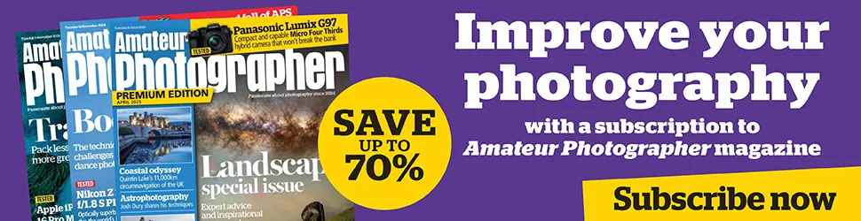 Amateur Photographer magazine subscription offer. 13 issues for only £2