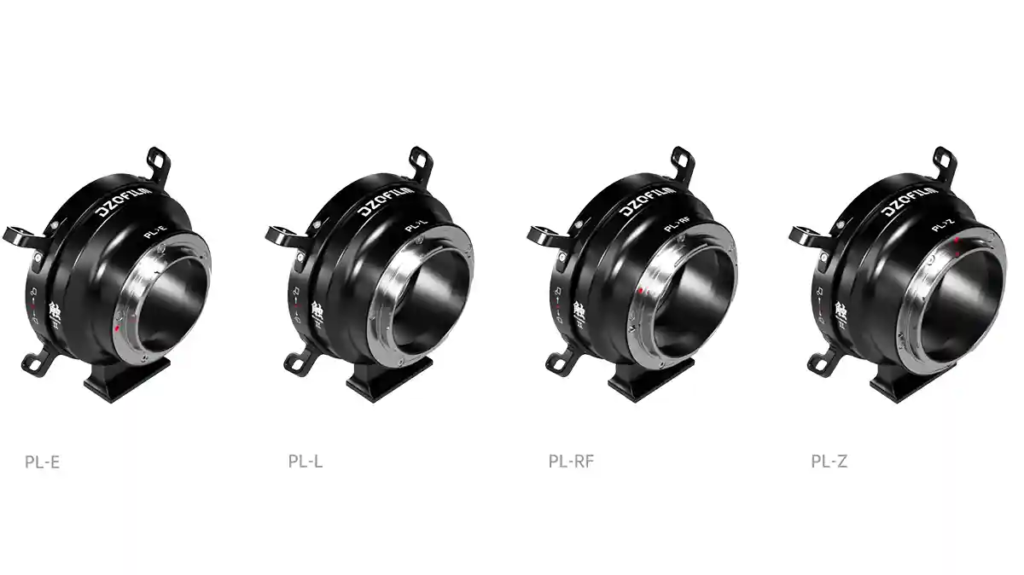 DZOFilm’s Octopus II adapter takes E, Z, L and RF lenses on one mount DZOFilm’s Octopus II adapter takes E, Z, L and RF lenses on one mount
