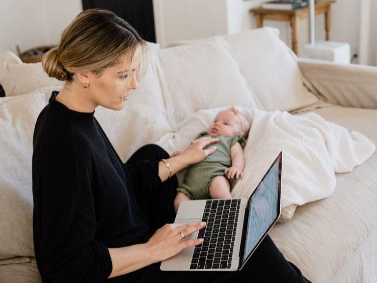 Taylor said she has a strict routine to help her manage her stress as a mother and business owner.Alex Taylor