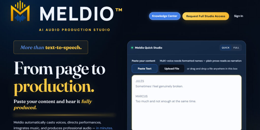 Meldio Platform to Turn Scripts Into Multi Meldio Platform to Turn Scripts Into Multi
