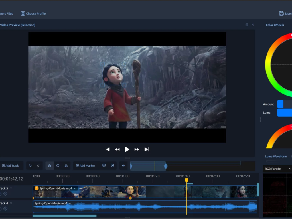 New free, open-source video editor update brings offline AI subject masking and pro color scopes