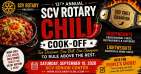 Sept 19: The 13th Annual Charity Chili Cook-Off at SCV Senior Center