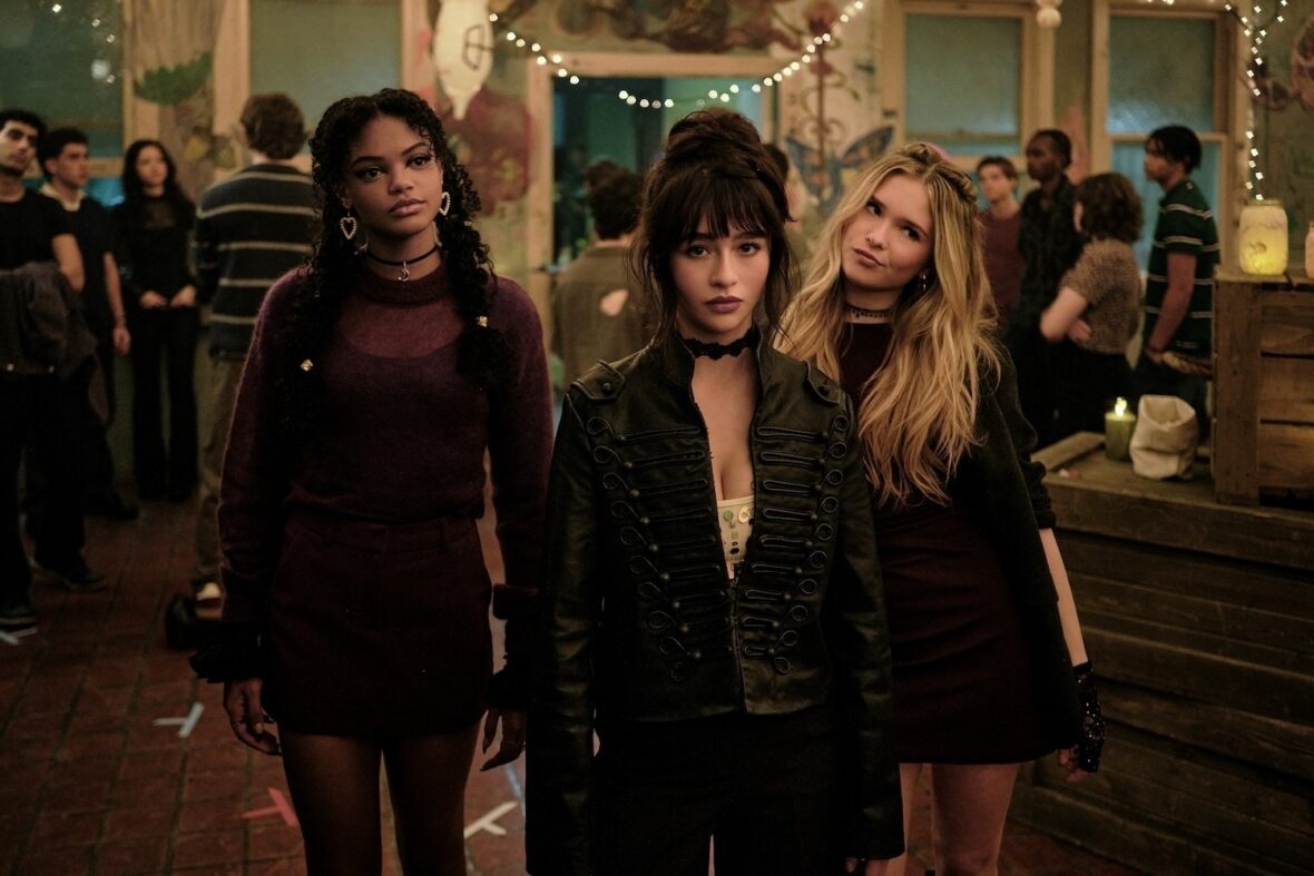 Still of Jordan Leftwich, Malina Pauli Weissman and Ora Duplass in Coven Academy
