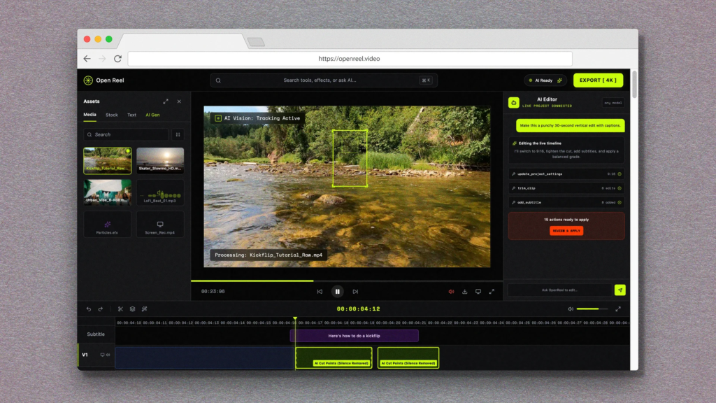 This web-based video editor is like iMovie for your browser