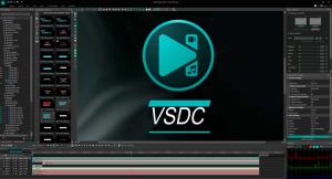 Customizable VSDC interface: switch layouts, rearrange tools, and personalize your editing environment.