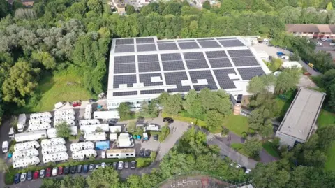 Bristol City Council An aerial image of the Bottle Yard Studios in Hengrove