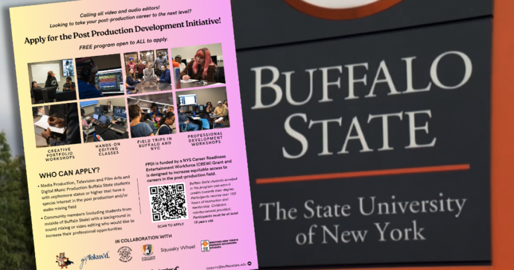 Free Buffalo State program trains residents for film and music industry careers