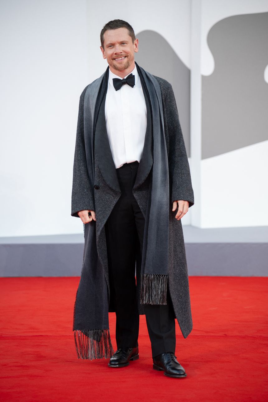 Jack O'Connell arrived to the premiere of "Ink," in which he plays the lead character Larry Lamb, wearing Dior.