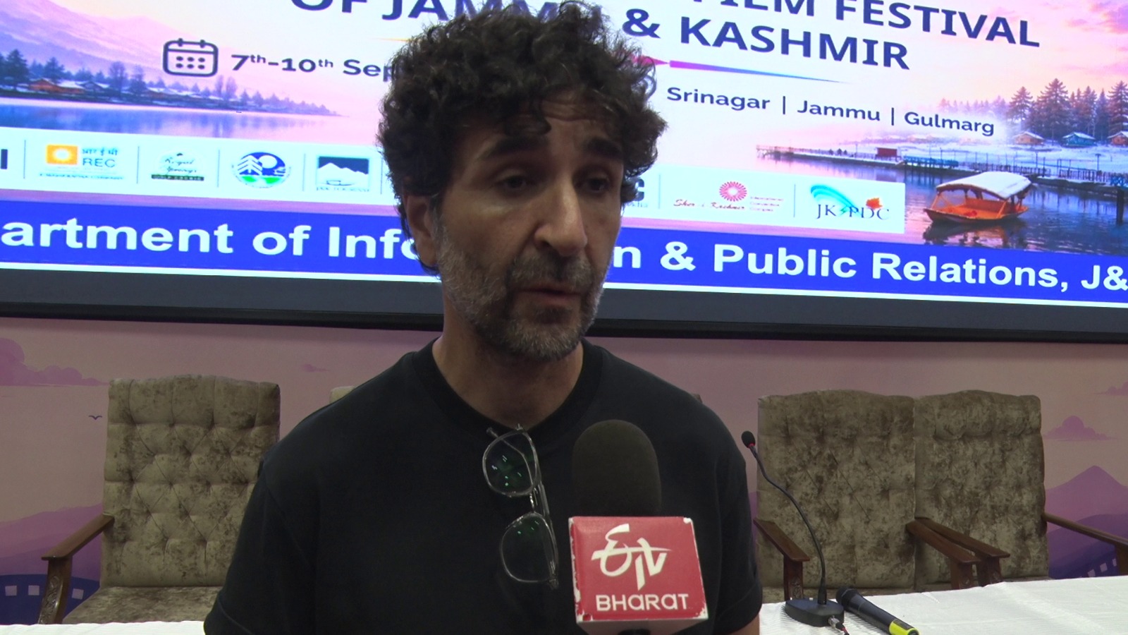 Spanish producer Roberto at  International Film Festival in Kashmir.